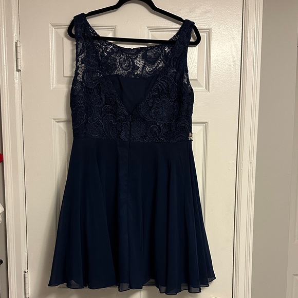 Dancing Queen Navy Blue Lace Dress – Princess Ready 👑💙 - Picture 6 of 8